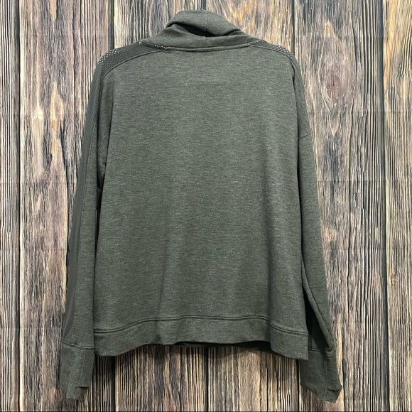 Under Armour | grey and aqua cowl neck sweatshirt - Picture 3 of 4